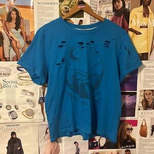 Distressed Recycled Graphic Tee